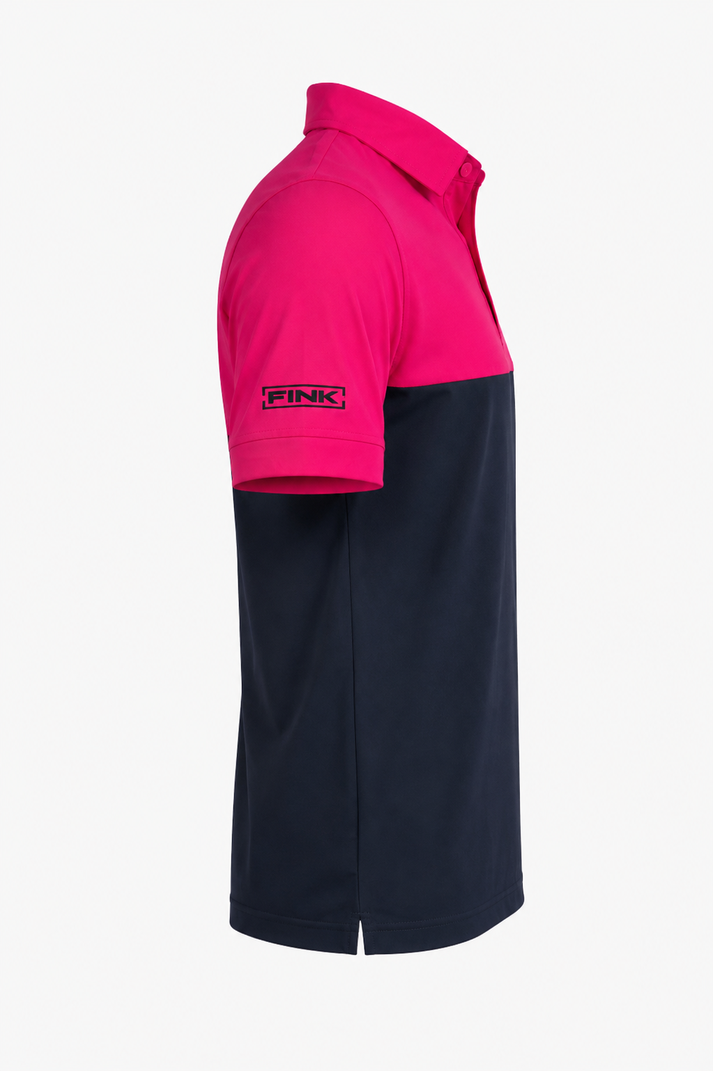 The Raspberry Navy Block Polo